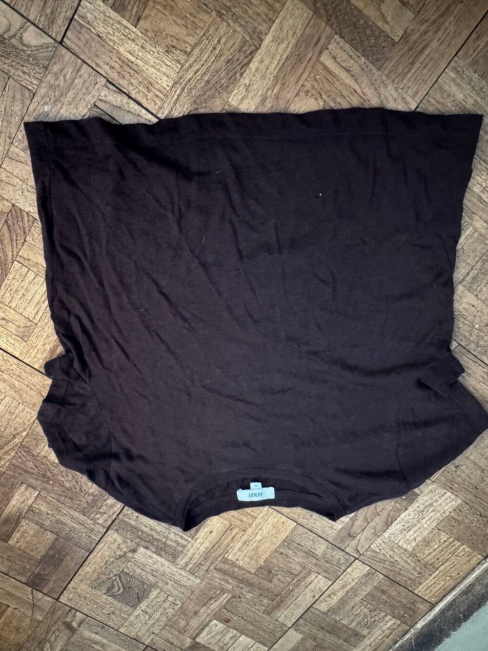 AGOLDE Black Crewneck Tee Size S